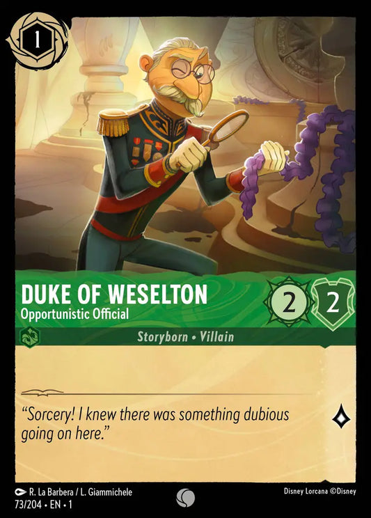 Duke of Weselton - Opportunistic Official 73/204 (The First Chapter)