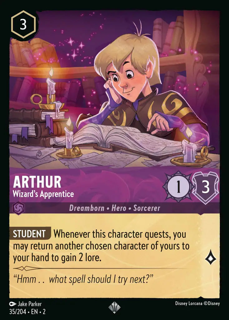 Arthur - Wizard's Apprentice 35/204 (Rise Of The Floodborn)