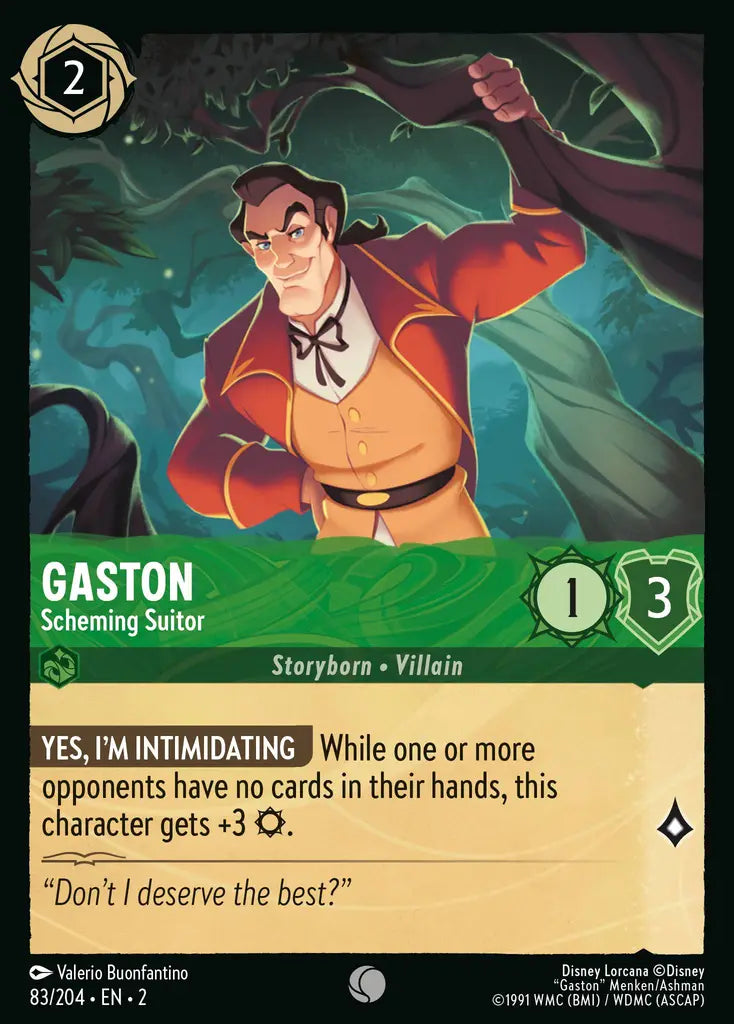 Gaston - Scheming Suitor 83/204 (Rise Of The Floodborn)