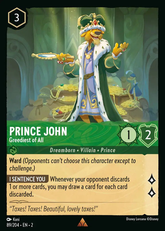 Prince John - Greediest of All 89/204 (Rise Of The Floodborn)