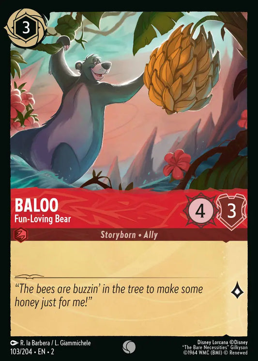 Baloo - Fun-Loving Bear 103/204 (Rise Of The Floodborn)