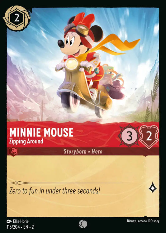 Minnie Mouse - Zipping Around 115/204 (Rise Of The Floodborn)