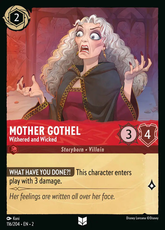 Mother Gothel - Withered and Wicked 116/204 (Rise Of The Floodborn)