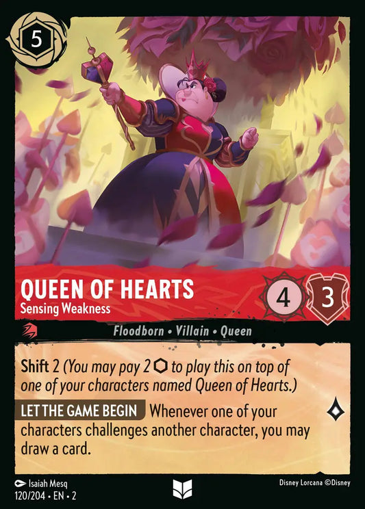 Queen of Hearts - Sensing Weakness 120/204 (Rise Of The Floodborn)