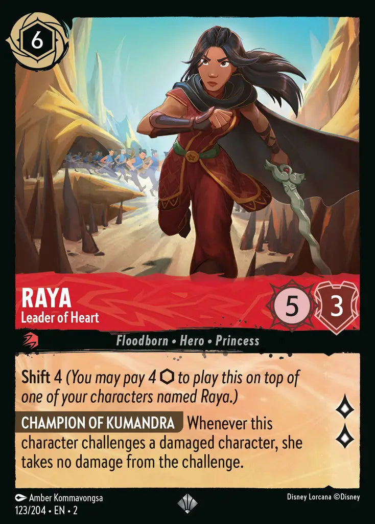 Raya - Leader of Heart 123/204 (Rise Of The Floodborn)
