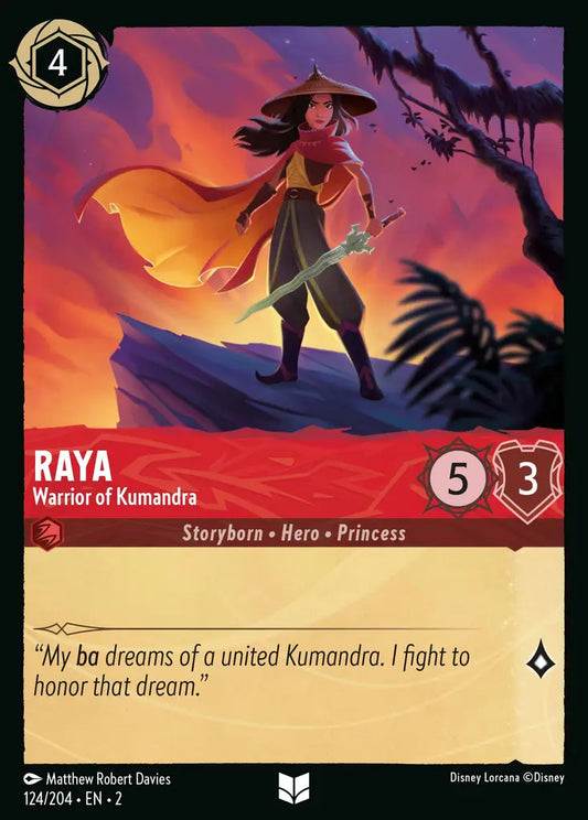 Raya - Warrior of Kumandra 124/204 (Rise Of The Floodborn)