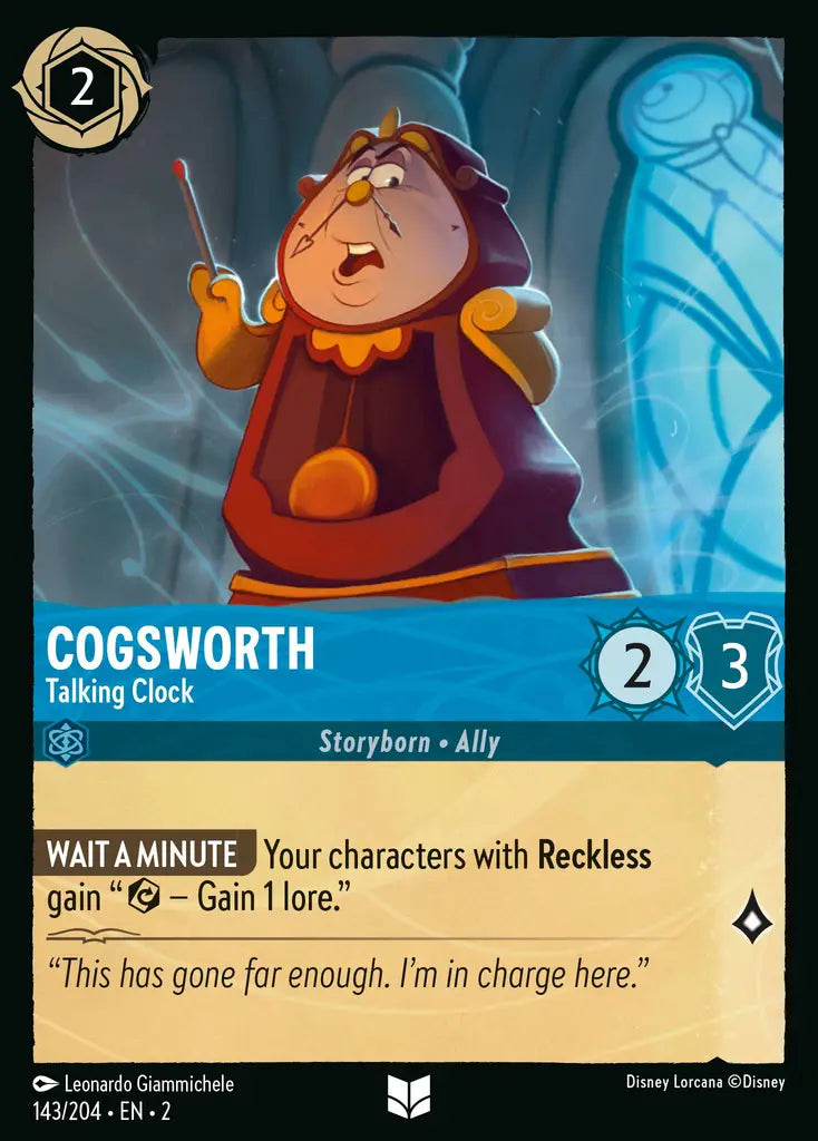 Cogsworth - Talking Clock 143/204 (Rise Of The Floodborn)