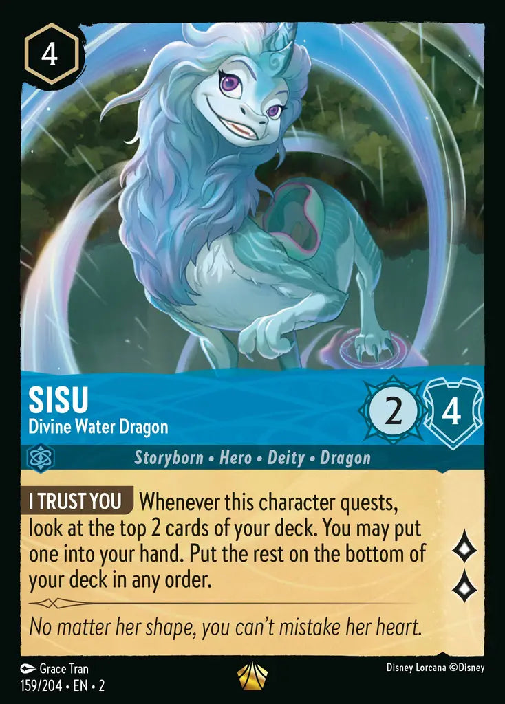 Sisu - Divine Water Dragon 159/204 (Rise Of The Floodborn)