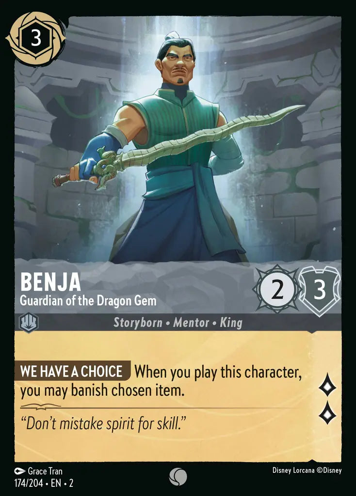 Benja - Guardian of the Dragon Gem 174/204 (Rise Of The Floodborn)