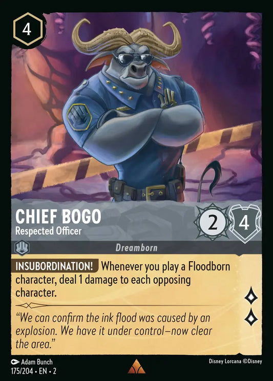 Chief Bogo - Respected Officer 175/204 (Rise Of The Floodborn)