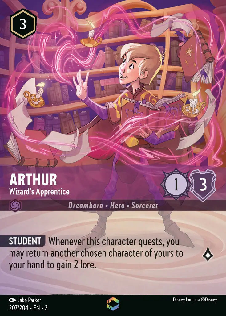 Arthur - Wizard's Apprentice 207/204 - Enchanted (Rise Of The Floodborn)