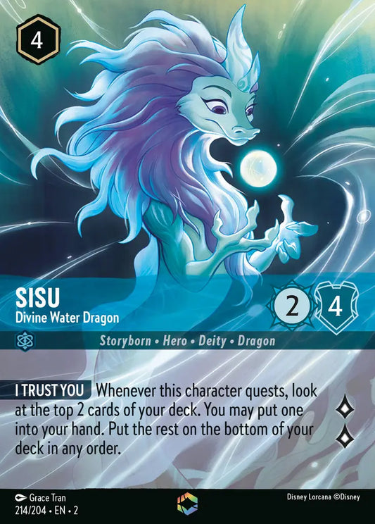 Sisu - Divine Water Dragon 214/204 - Enchanted (Rise Of The Floodborn)