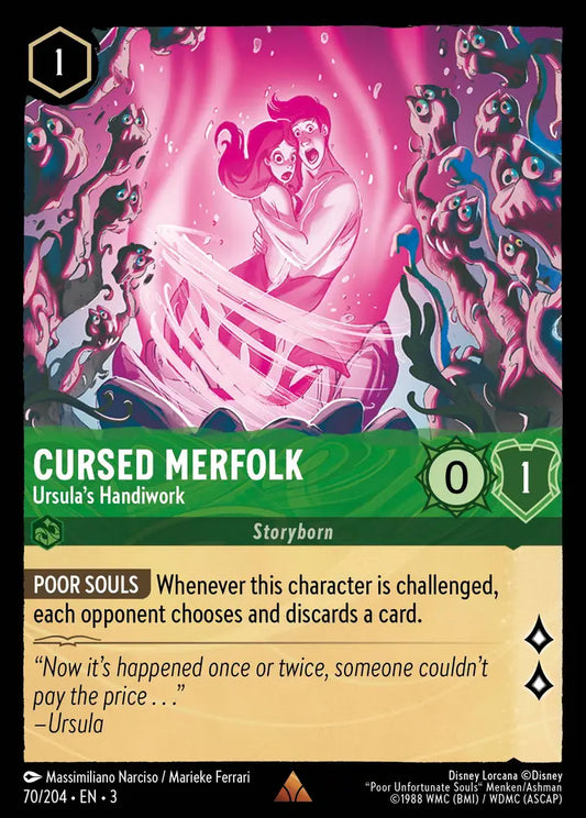 Cursed Merfolk - Ursula's Handiwork 70/204 (Into The Inklands)