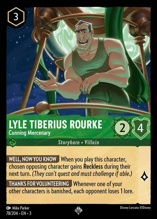 Lyle Tiberius Rourke - Cunning Mercenary 78/204 (Into The Inklands)