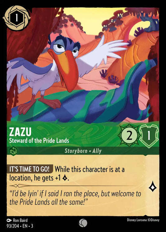 Zazu - Steward of the Pride Lands 93/204 (Into The Inklands)