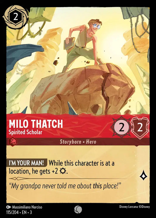 Milo Thatch - Spirited Scholar 115/204 (Into The Inklands)