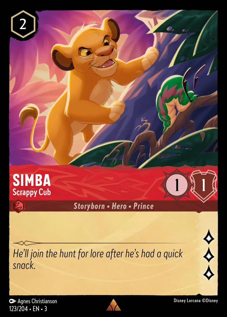 Simba - Scrappy Cub 123/204 (Into The Inklands)