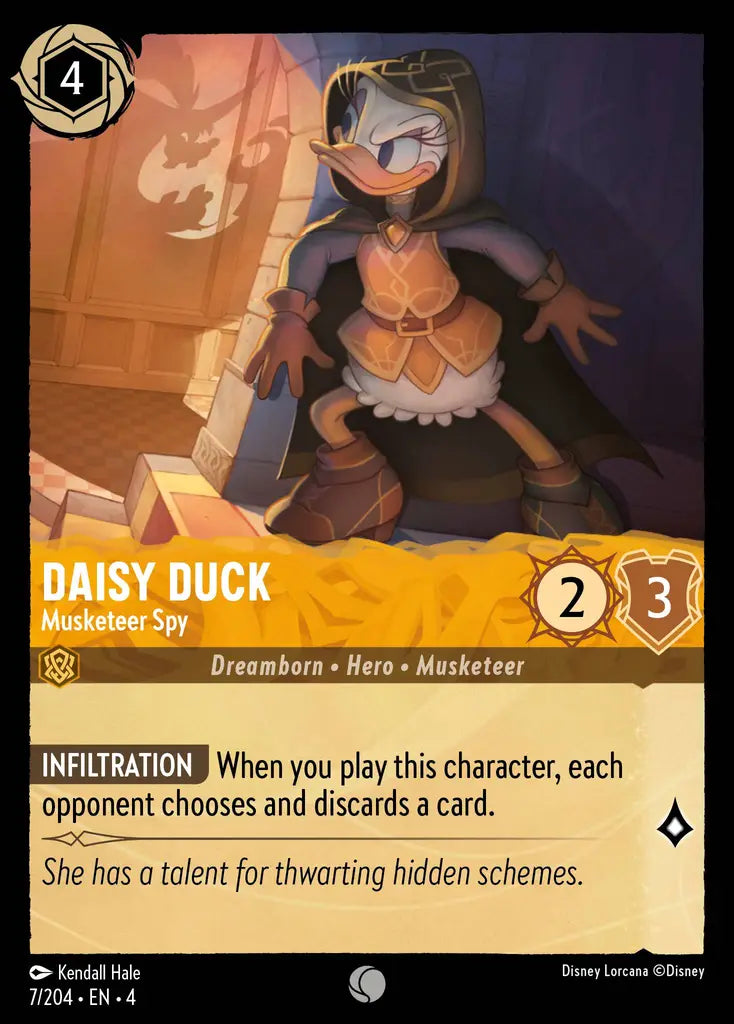 Daisy Duck - Musketeer Spy 7/204 (Ursula's Return)