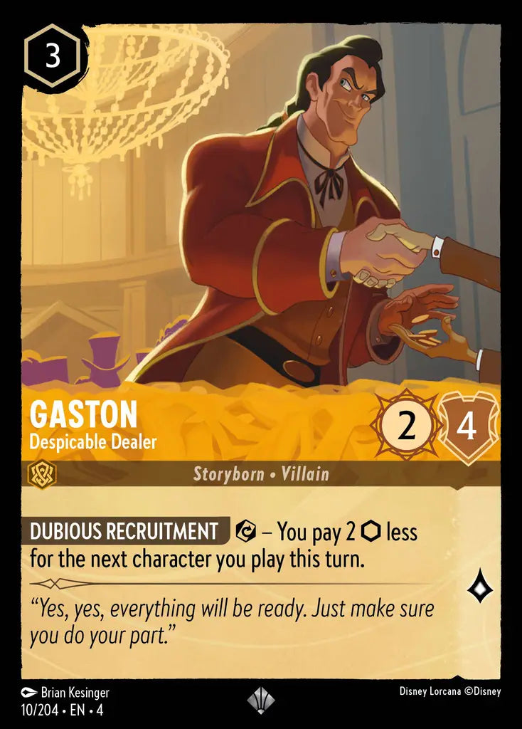 Gaston - Despicable Dealer 10/204 (Ursula's Return)