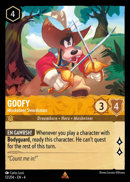 Goofy - Musketeer Swordsman 12/204 (Ursula's Return)