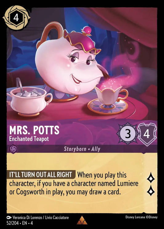 Mrs. Potts - Enchanted Teapot 52/204 (Ursula's Return)