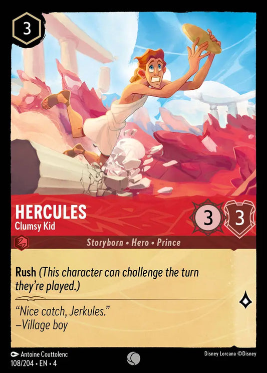 Hercules - Clumsy Kid 108/204 (Ursula's Return)