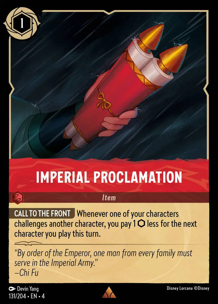 Imperial Proclamation 131/204 (Ursula's Return)