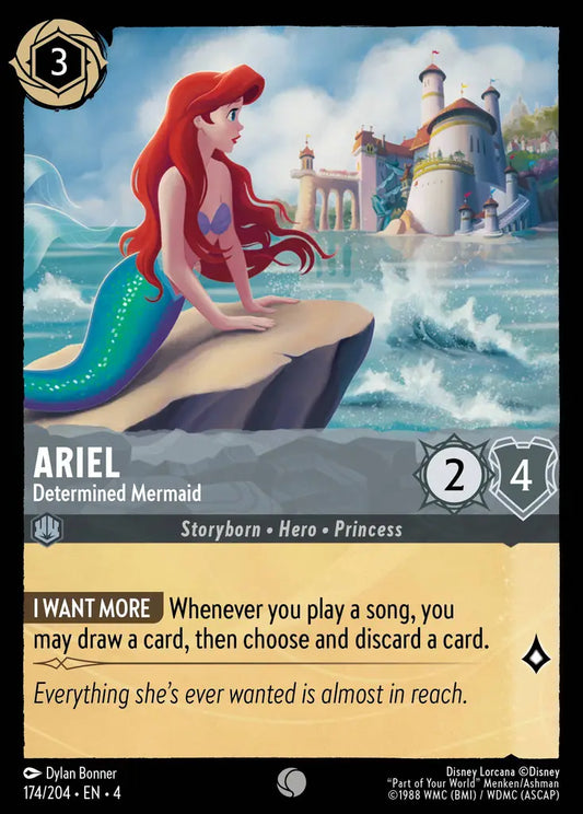 Ariel - Determined Mermaid 174/204 (Ursula's Return)