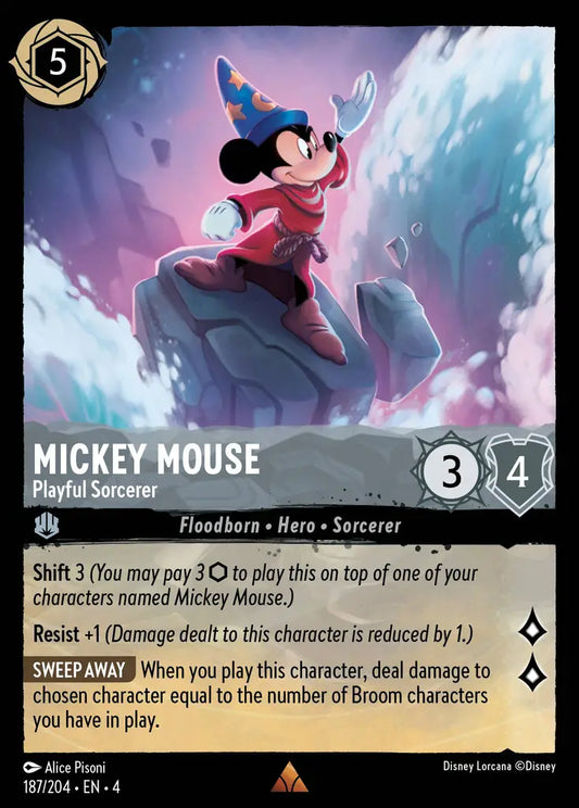 Mickey Mouse - Playful Sorcerer 187/204 (Ursula's Return)