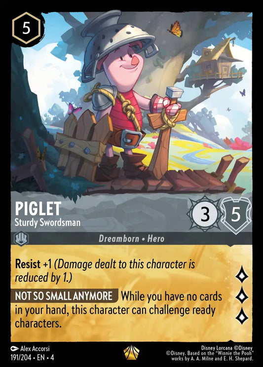 Piglet - Sturdy Swordsman 191/204 (Ursula's Return)