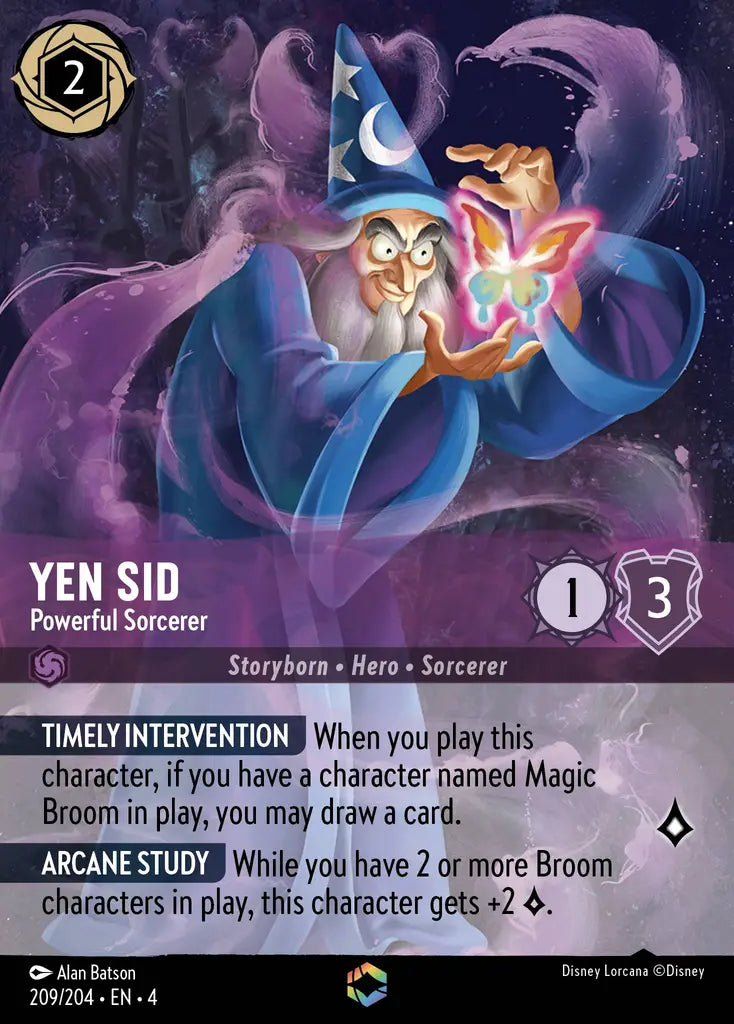 Yen Sid - Powerful Sorcerer 209/204 - Enchanted (Ursula's Return)