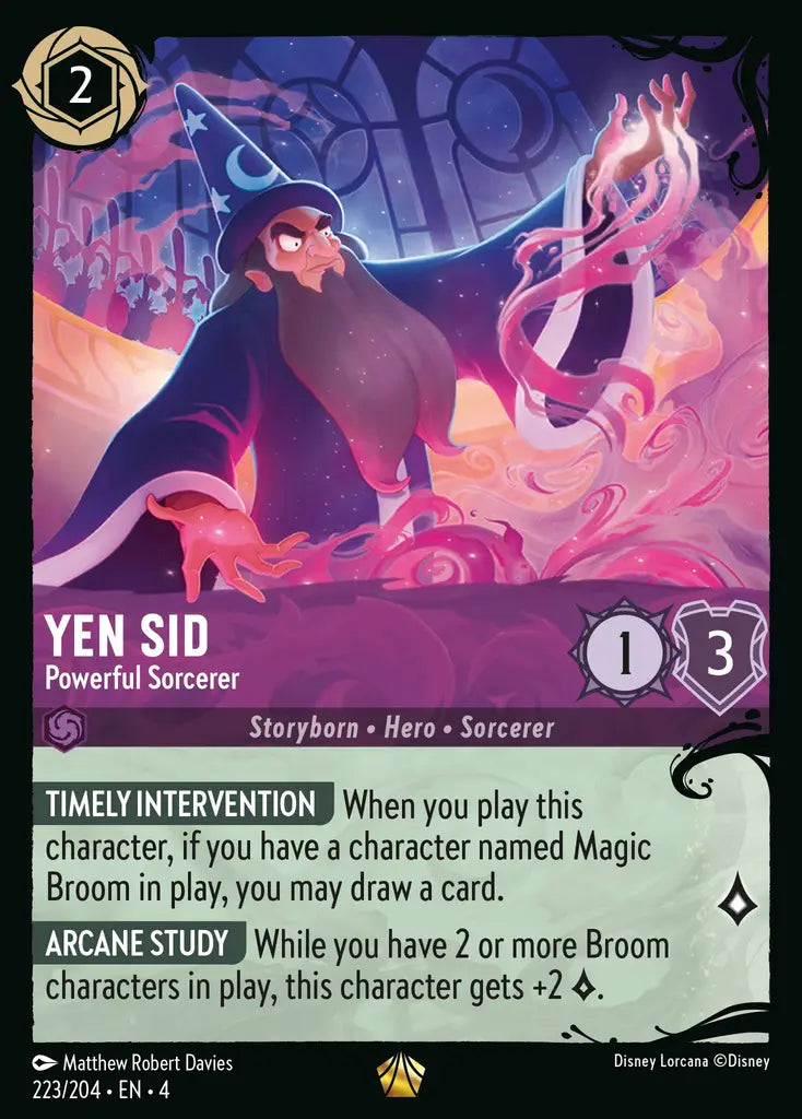 Yen Sid - Powerful Sorcerer 223/204 (Ursula's Return)