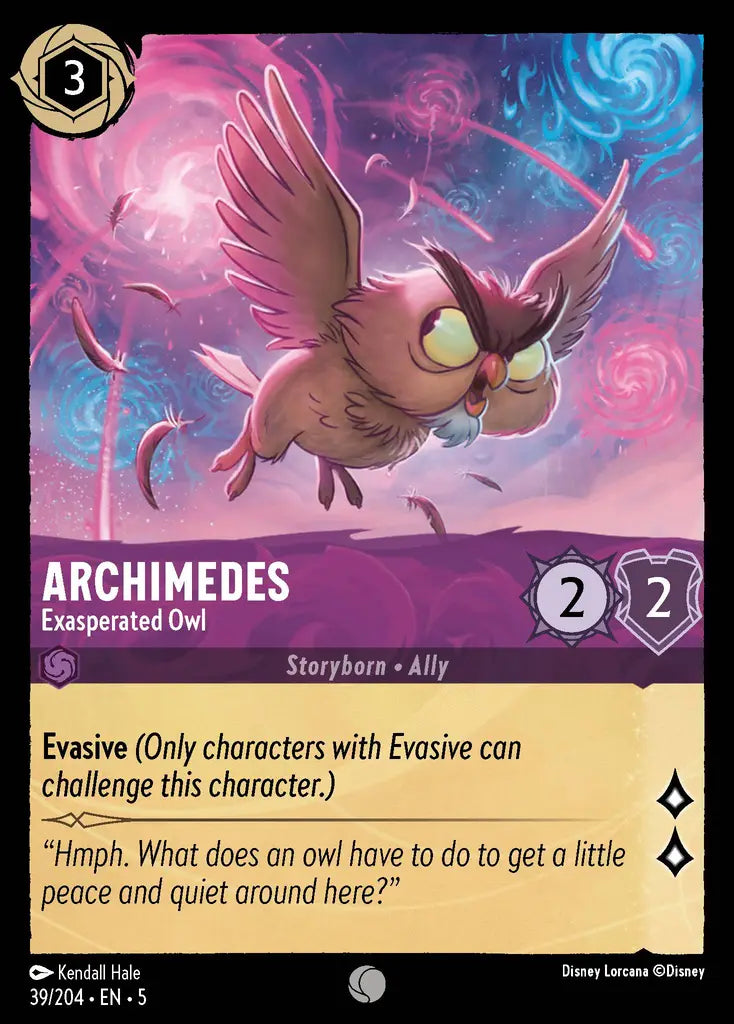 Archimedes - Exasperated Owl 39/204 (Shimmering Skies)