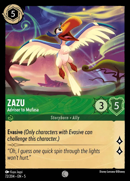 Zazu - Advisor to Mufasa 72/204 (Shimmering Skies)