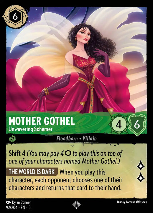 Mother Gothel - Unwavering Schemer 92/204 (Shimmering Skies)