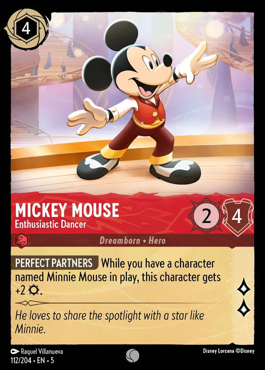 Mickey Mouse - Enthusiastic Dancer 112/204 (Shimmering Skies)