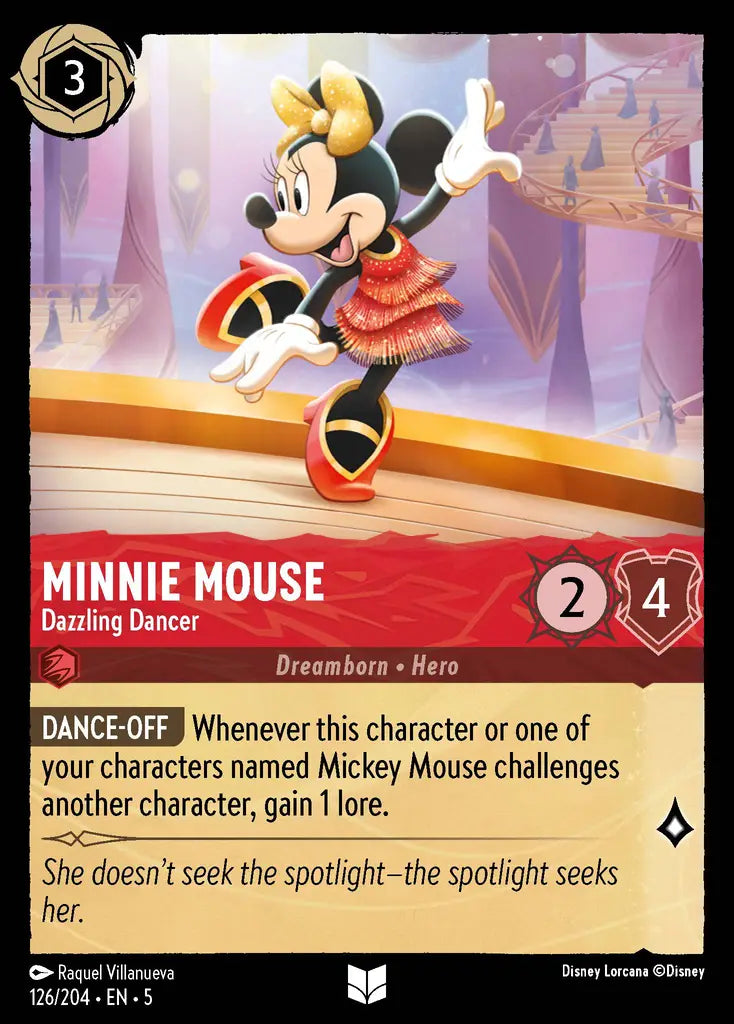 Minnie Mouse - Dazzling Dancer 126/204 (Shimmering Skies)