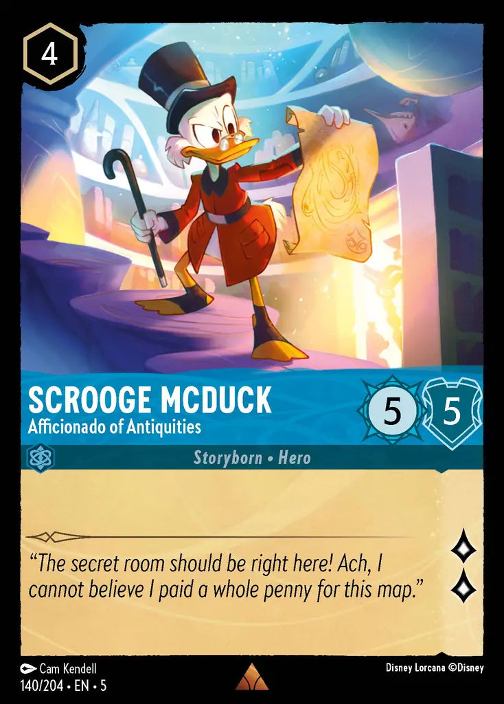 Scrooge McDuck - Afficionado of Antiquities 140/204 (Shimmering Skies)