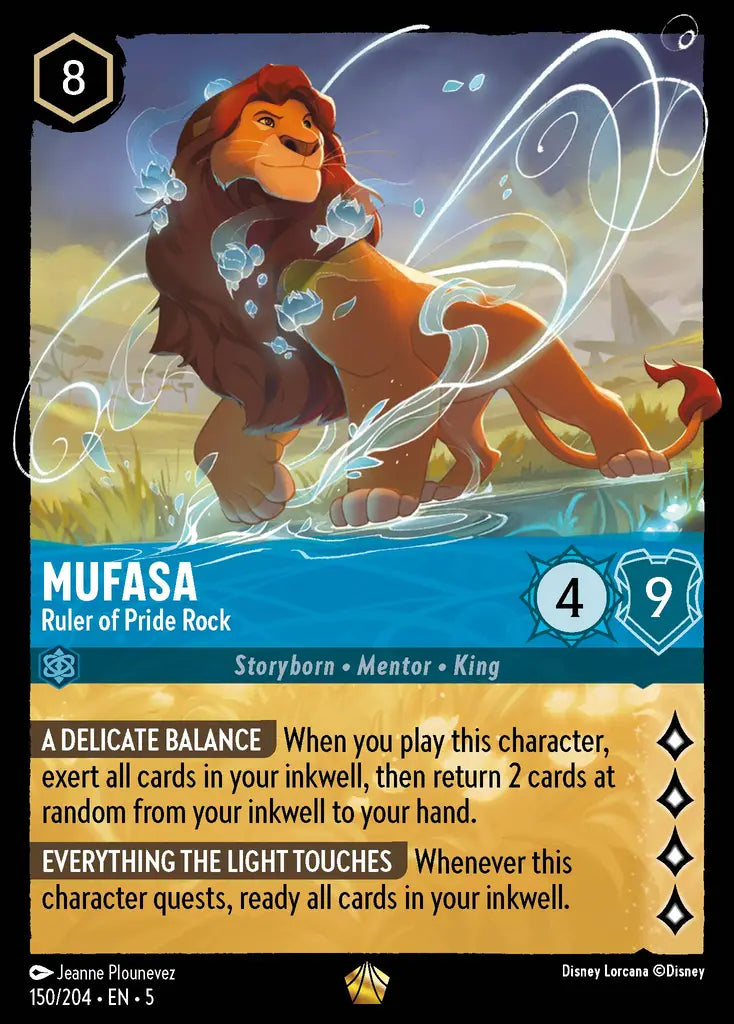 Mufasa - Ruler of Pride Rock 150/204 (Shimmering Skies)