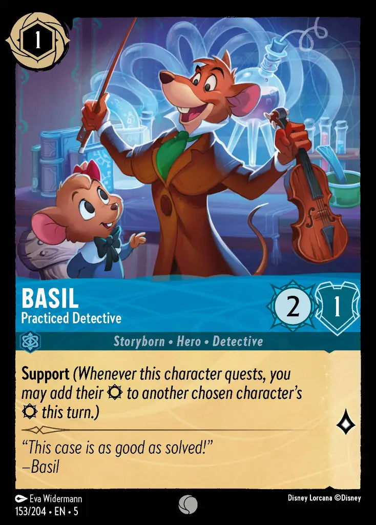 Basil - Practiced Detective 153/204 (Shimmering Skies)