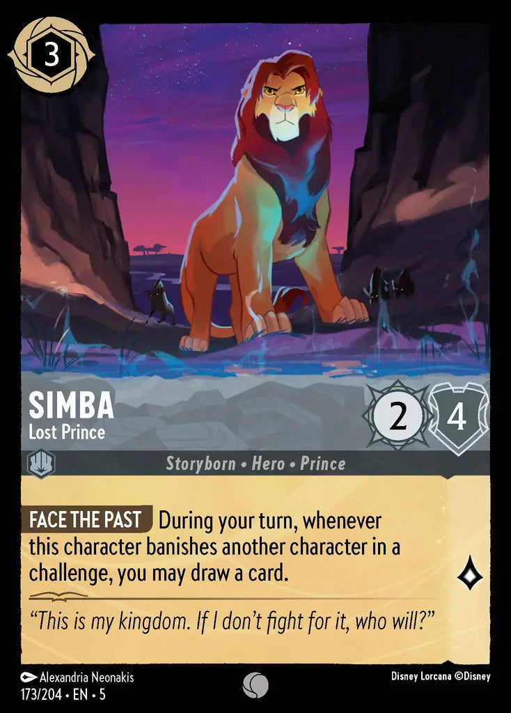 Simba - Lost Prince 173/204 (Shimmering Skies)