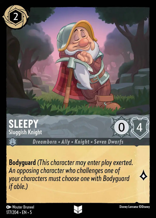 Sleepy - Sluggish Knight 177/204 (Shimmering Skies)
