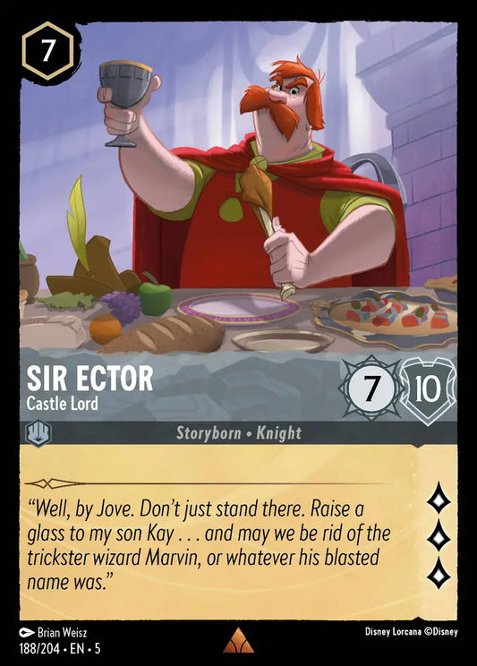 Sir Ector - Castle Lord 188/204 (Shimmering Skies)