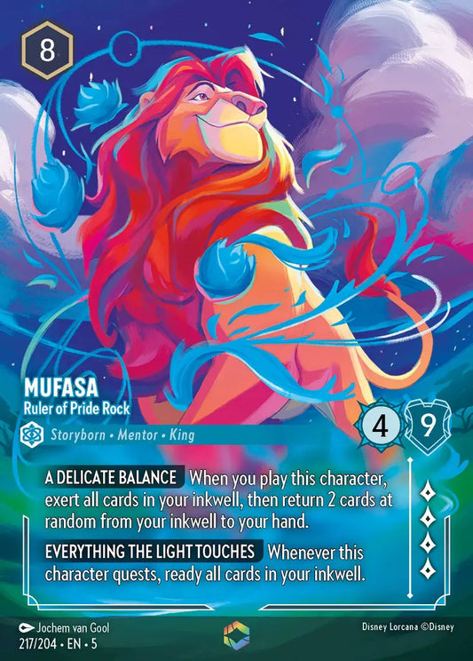 Mufasa - Ruler of Pride Rock 217/204 - Enchanted (Shimmering Skies)