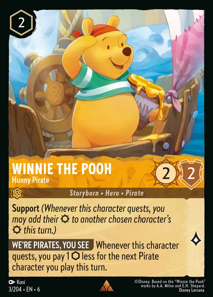Winnie The Pooh - Hunny Pirate 3/204 (Azurite Sea)