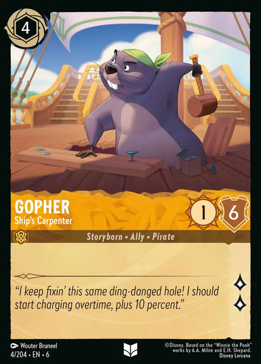 Gopher - Ship's Carpenter 4/204 (Azurite Sea)