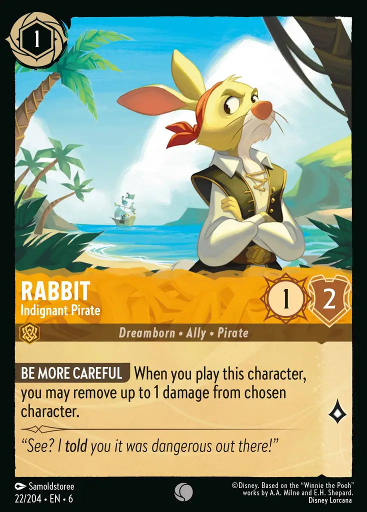 Rabbit - Indignant Pirate 22/204 (Azurite Sea)