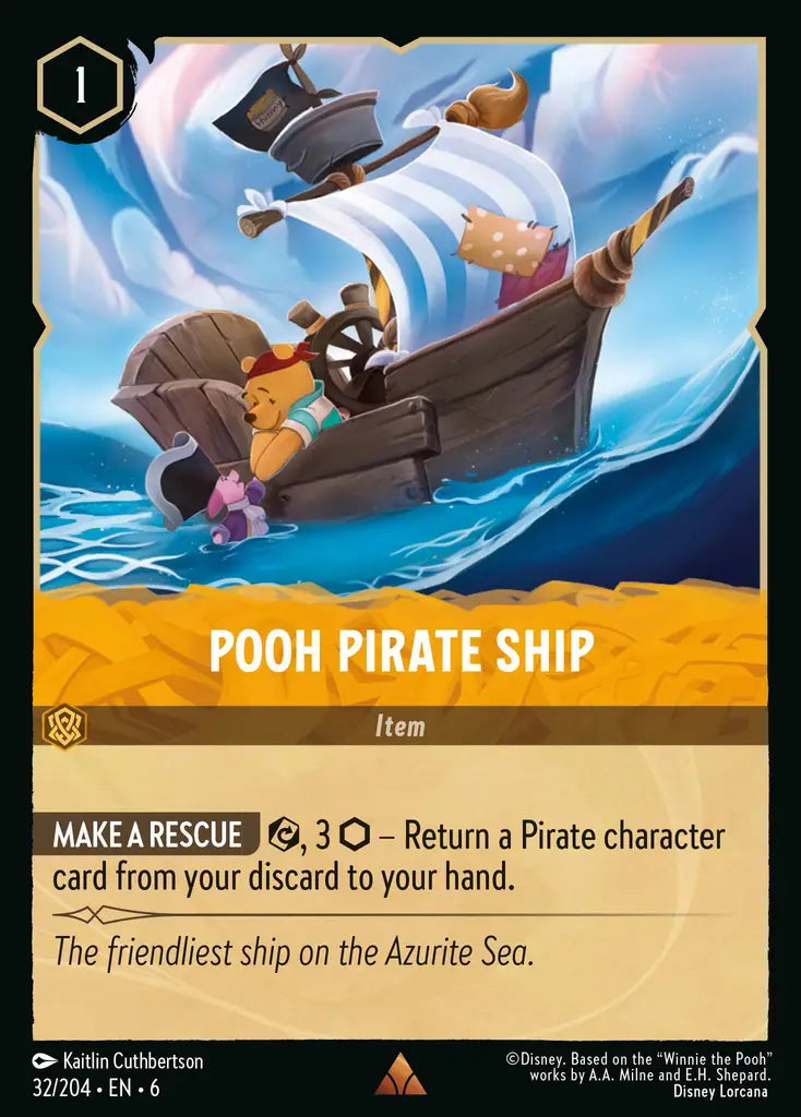 Pooh Pirate Ship 32/204 (Azurite Sea)