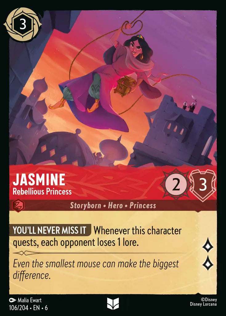 Jasmine - Rebellious Princess 106/204 (Azurite Sea)