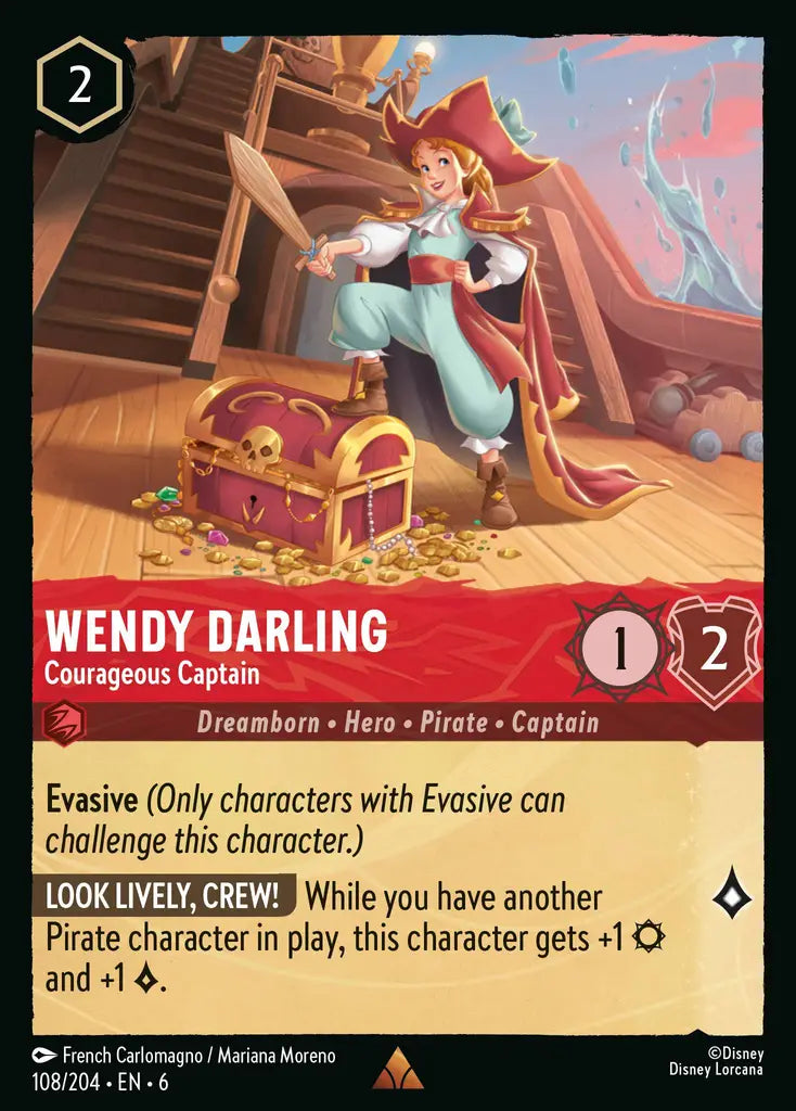 Wendy Darling - Courageous Captain 108/204 (Azurite Sea)